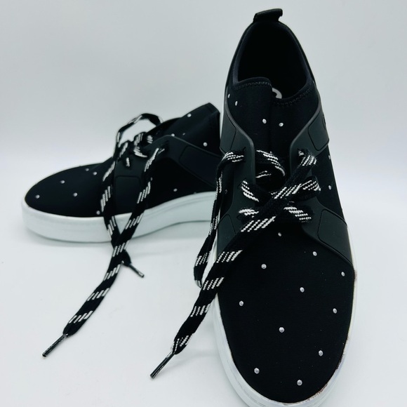 CIRCUS BY SAM EDELMAN WOMENS BLACK NEOPRENE SNEAKERS SIZE 11 - Picture 2 of 16